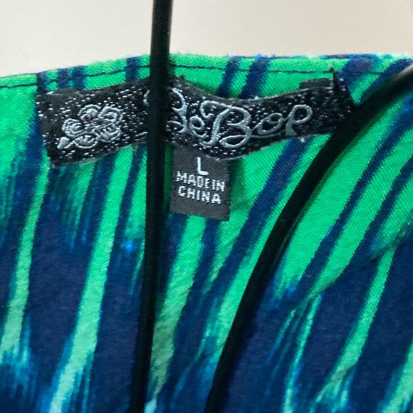 Blue and green dress - Picture 2 of 4